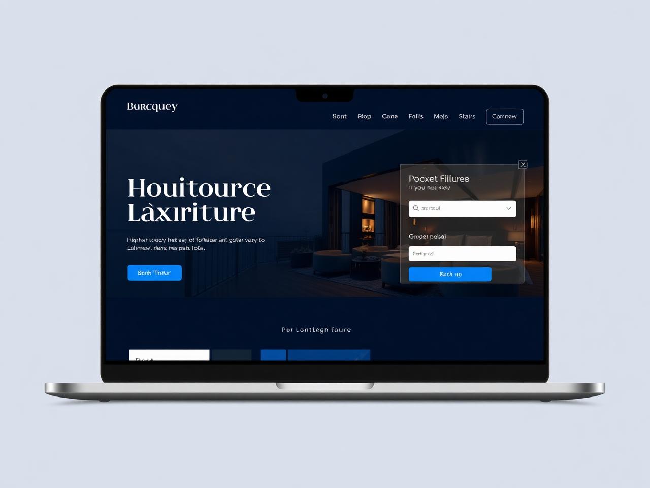 Hotel website design concept for Seaside Grand Hotel by Blueprint Studios